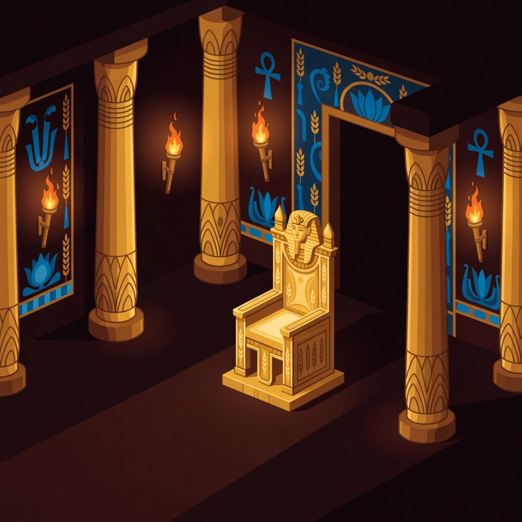Egyptian throne room scene update